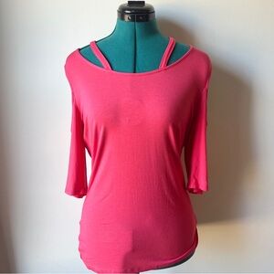 VENUS Hot Pink Long Sleeve Top